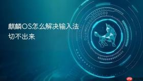 麒麟OS怎么解决输入法切不出来