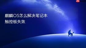 麒麟os怎么解决笔记本触控板失效