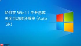 如何在 win11 中开启或关闭自动超分辨率 (auto sr)