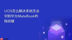 uos怎么解决系统无法识别华为matebook的指纹键