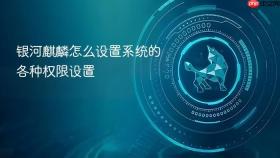 银河麒麟怎么设置系统的各种权限设置