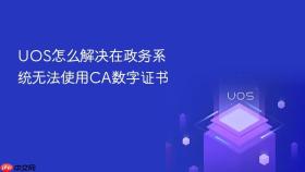 uos怎么解决在政务系统无法使用ca数字证书