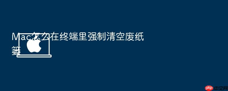 mac怎么在终端里强制清空废纸篓