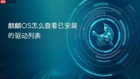 麒麟OS怎么查看已安装的驱动列表
