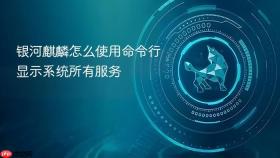 银河麒麟怎么使用命令行显示系统所有服务