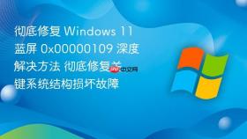 彻底修复 Windows 11 蓝屏 0x00000109 深度解决方法 彻底修复关键系统结构损坏故障