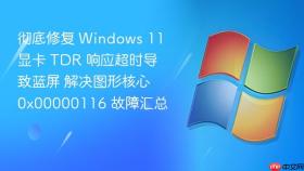彻底修复 Windows 11 显卡 TDR 响应超时导致蓝屏 解决图形核心 0x00000116 故障汇总