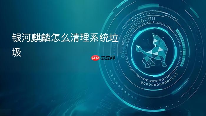 银河麒麟怎么清理系统垃圾