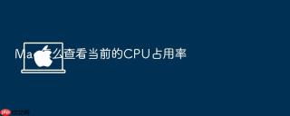 mac怎么查看当前的cpu占用率