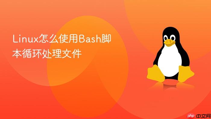 linux怎么使用bash脚本循环处理文件