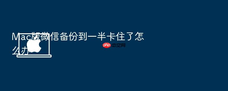 mac版微信备份到一半卡住了怎么办