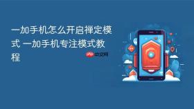 一加手机怎么开启禅定模式 一加手机专注模式教程