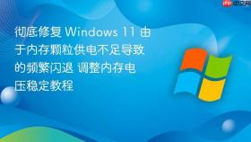 彻底修复 windows 11 由于内存颗粒供电不足导致的频繁闪退 调整内存电压稳定教程