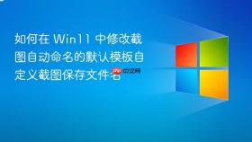 如何在 win11 中修改截图自动命名的默认模板自定义截图保存文件名