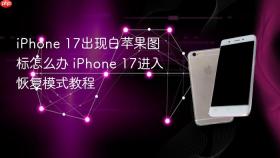 iphone 17出现白苹果图标怎么办 iphone 17进入恢复模式教程