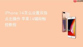 iPhone 14怎么设置双指点击操作 苹果14辅助触控教程