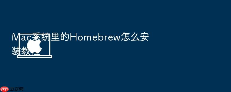 mac系统里的homebrew怎么安装教程