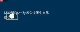 mac版spotify怎么设置中文界面语言