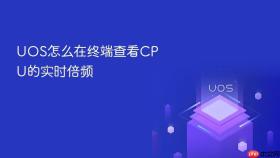 UOS怎么在终端查看CPU的实时倍频