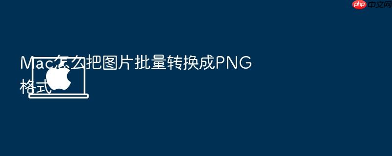 mac怎么把图片批量转换成png格式