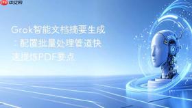 Grok智能文档摘要生成：配置批量处理管道快速提炼PDF要点