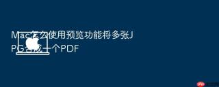 Mac怎么使用预览功能将多张JPG合成一个PDF