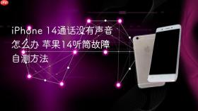 iphone 14通话没有声音怎么办 苹果14听筒故障自测方法