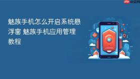 魅族手机怎么开启系统悬浮窗 魅族手机应用管理教程