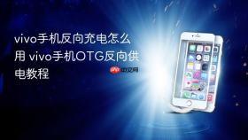 vivo手机反向充电怎么用 vivo手机OTG反向供电教程