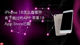 iphone 18怎么查看所有下载过的app 苹果18app store已购