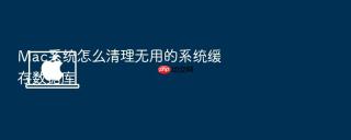 mac系统怎么清理无用的系统缓存数据库