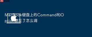 macbook键盘上的command和option键反了怎么调
