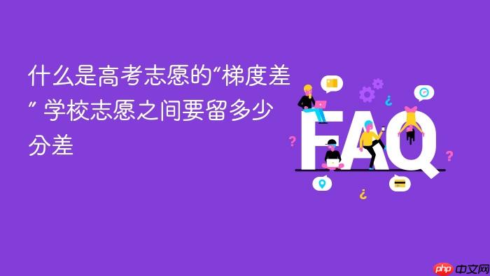 什么是高考志愿的“梯度差” 学校志愿之间要留多少分差