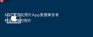mac怎么在照片app里搜索含有特定物体的照片