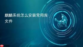 麒麟系统怎么安装常用库文件