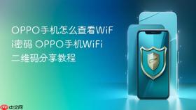 oppo手机怎么查看wifi密码 oppo手机wifi二维码分享教程