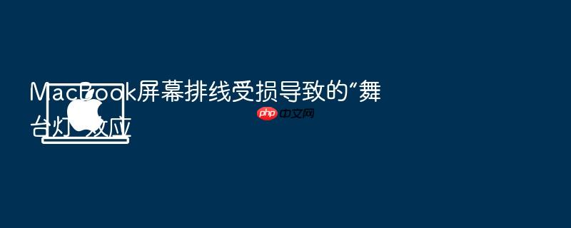 macbook屏幕排线受损导致的“舞台灯”效应