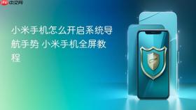 小米手机怎么开启系统导航手势 小米手机全屏教程