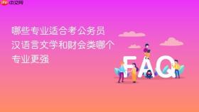 哪些专业适合考公务员 汉语言文学和财会类哪个专业更强