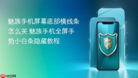 魅族手机屏幕底部横线条怎么关 魅族手机全屏手势小白条隐藏教程