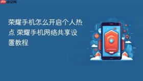 荣耀手机怎么开启个人热点 荣耀手机网络共享设置教程