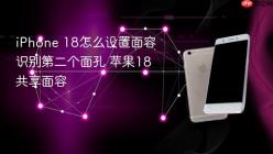 iPhone 18怎么设置面容识别第二个面孔 苹果18共享面容