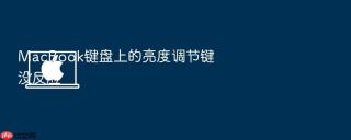 macbook键盘上的亮度调节键没反应