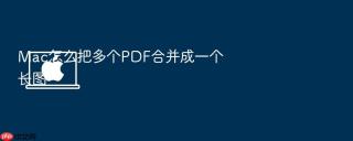 mac怎么把多个pdf合并成一个长图