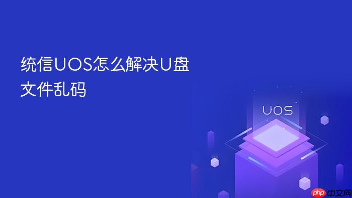 统信uos怎么解决u盘文件乱码