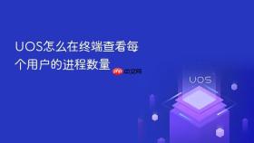 uos怎么在终端查看每个用户的进程数量