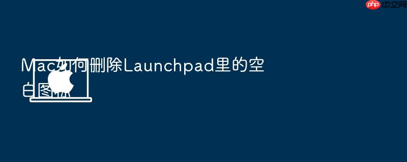 mac如何删除launchpad里的空白图标