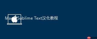 mac版sublime text汉化教程