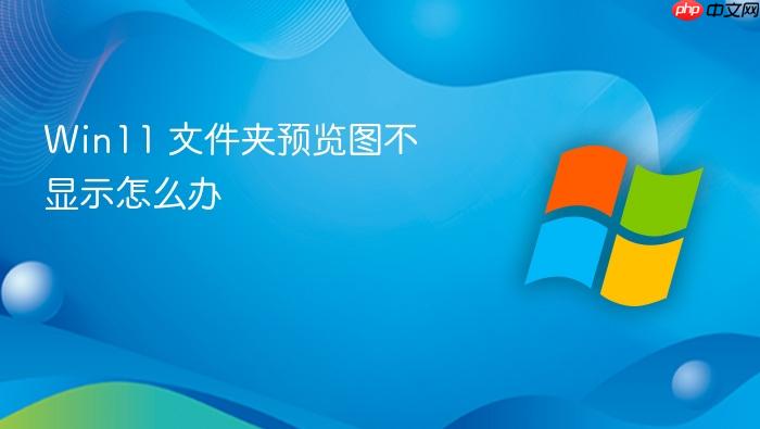 win11 文件夹预览图不显示怎么办