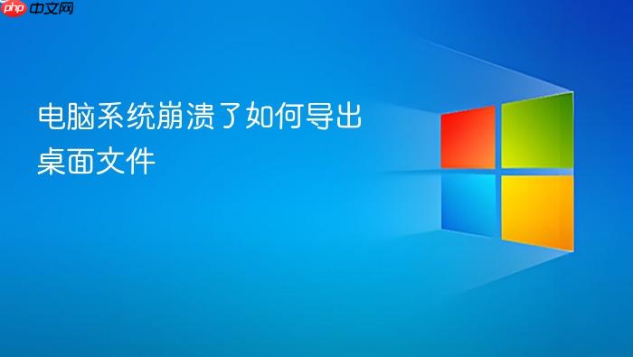 电脑系统崩溃了如何导出桌面文件